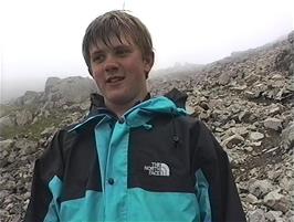 Gavin explains how he has already fallen over twice during the difficult but fun descent